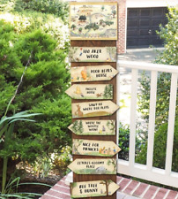 Set of 7 Winnie the Pooh Arrows, 1 Sign & 1 Hundred Acre Map Party Decorations