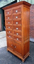 Antique haberdashery filing cabinet solid oak Arts & Crafts lawyers office C1900