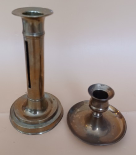 Vintage brass candlesticks 1 - 2,