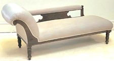 NEWLY RESTORED  Victorian Mahogany Chaise Longue Sofa Couch DayBed-FREEdlvry