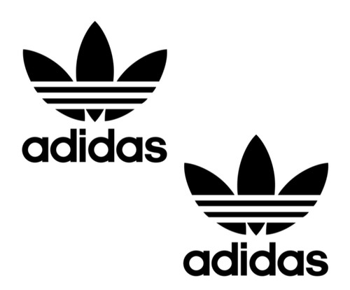 Pair adidas trefoil - pair, 5"