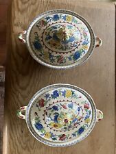 Masons Ironstone Regency Pattern pair of vegetable tureens