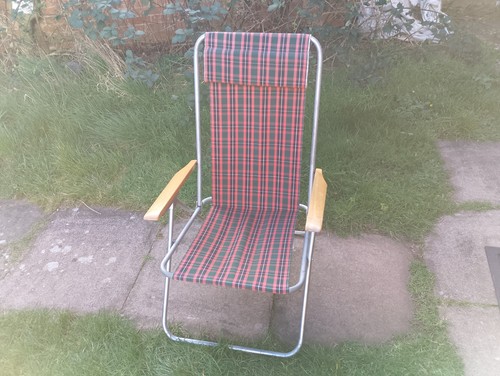 Folding tartan high back - folding,