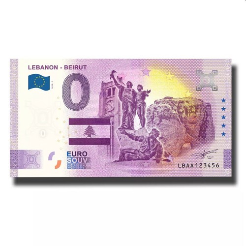 Euro zero banknote lebanon - zero,