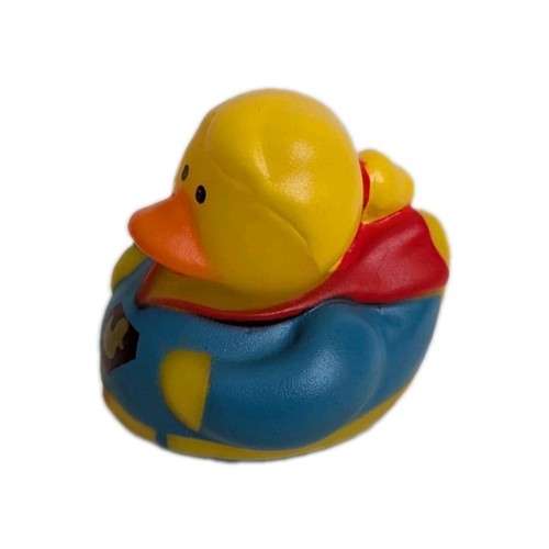 Superhero rubber duck - rubber, blue