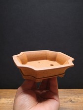 Handmade natural clay hexagon
