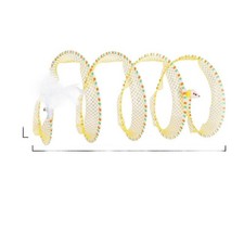 Foldable Coil Spiral Toy S-Shape Pet Interactive Toy Cat Coil Tunnel Toys