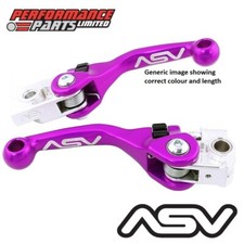 ASV F4 Short Purple Adjustable Brake + Clutch Lever Set for KTM 150 SX 2020