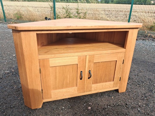 Solid oak corner unit 75cm - solid,