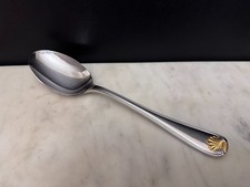 Gorham GOLDEN GORHAM SHELL Serving Spoon 8-5/8" Stainless Gold 18/8 Japan