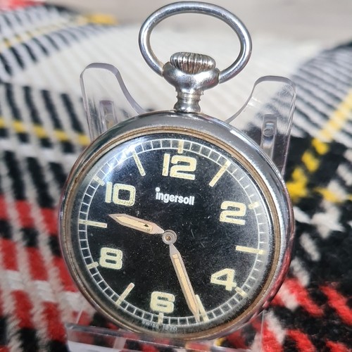 Vintage metal ingersoll pocket - ingersoll,