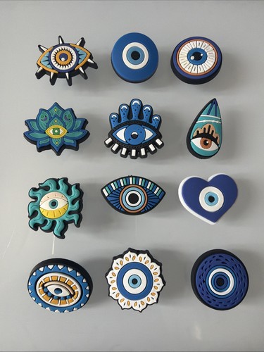 Evil eye shoe charms - shoe,