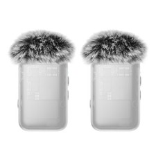 2pcs Grey Microphone Furry