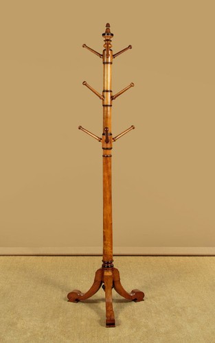Tall walnut hall tree hat - tall,
