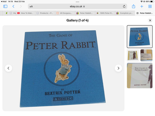 1995 peter rabbit game beatrix - 1995,