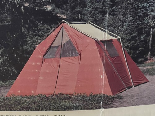 Vintage camping tent - vintage,