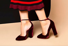 Your new ruby slippers!  Velvet Aquazzura heels, 35