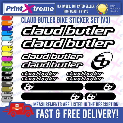 Claud butler bike decal - butler,