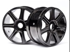 1:8 SCALE BUGGY HB EDGE WHEELS BLACK CHROME 1pr HPI  VORZA TROPHY 67768