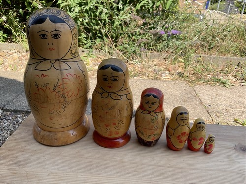 Old russian dolls set - russian, 6