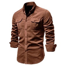 Slim Fit Casual Shirt Elastic
