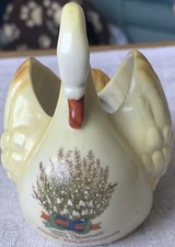 Vintage Ceramic Crested Swan