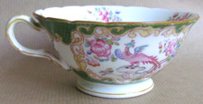 MINTONS GREEN COCKATRICE SPARE TEA CUPS - MINTON (12015)