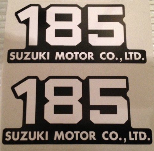 Suzuki ts185 side panel - suzuki, decals
