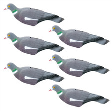 6PC PIGEON SHELL DECOY GARDEN