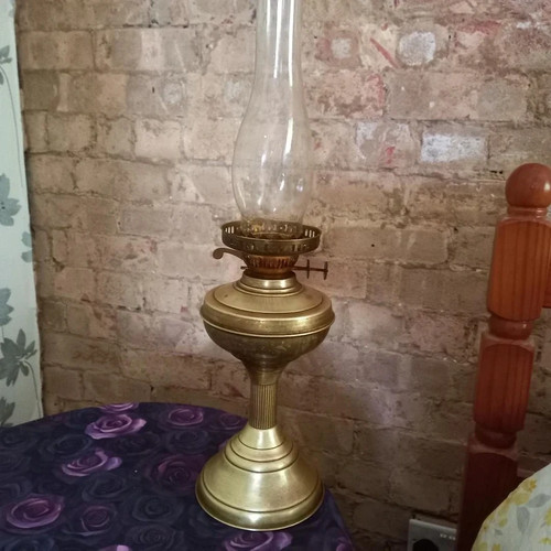 Antique victorian brass oil - victorian,