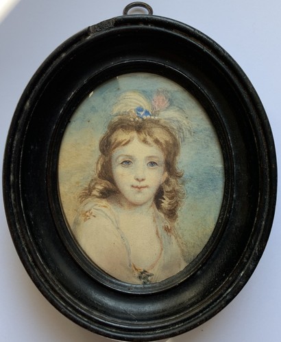 Miniature georgian portrait - miniature,