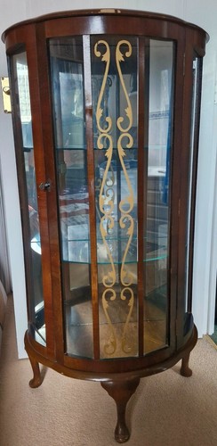 Bow front display cabinet - bow,