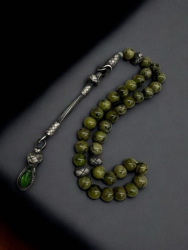 Jade tasbeeh 1000 - carat, silver