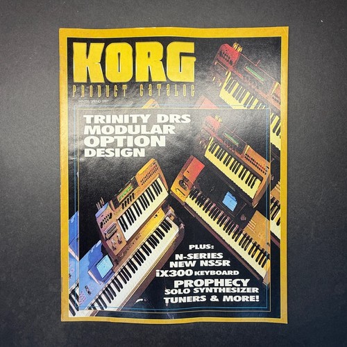 Vintage korg product catalog - product,