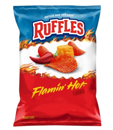 Usa ruffle flamin hot - hot, 6oz