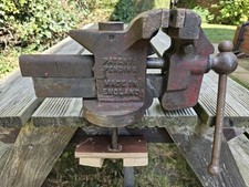 Vintage 4" Jaw Swivel Base Record 74 Auto Vice - A Rare Patent Pending Example