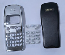 New For Nokia 3210 Front & Back Fascia Housing Cover Keypad Silver Black
