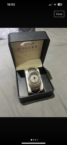 Silver oakley time - oakley, watch