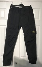 Stone Island Cargos. Black.  W30 REG-T. Flawless Condition. Certilogo. RRP £420