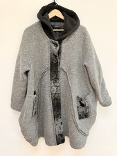 Luca Vanucci – Wool Blend Coat – Grey/Black – L (Oversized)