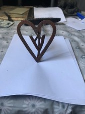 vintage branding iron , V in a