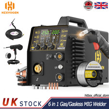 MIG250 6in1 Aluminium MIG Welder 250A 220V IGBT Lift TIG/MMA/Spot MIG/Spool Gun