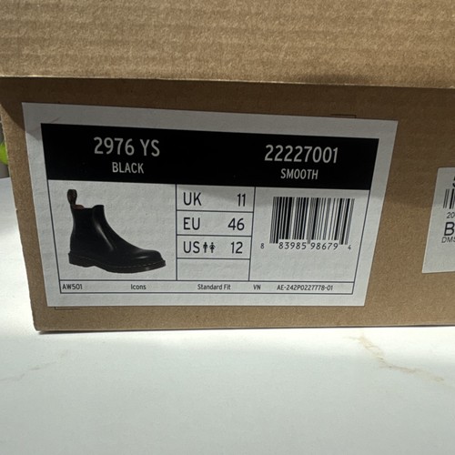 Martens 2976 black smooth - black,