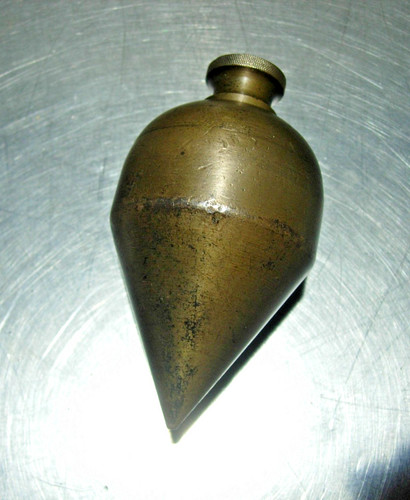 Rare extra large brass plumb - extra,