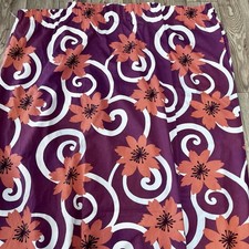 Pink Orange Flower Curtains pt