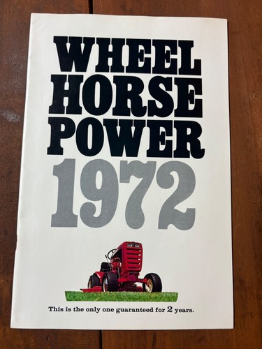 Original 1972 wheel horse - original,