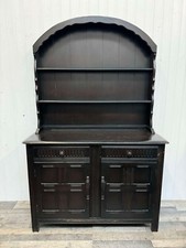 Custom painted medium vintage dutch dresser plate rack storage cupboard