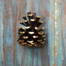 Solid Brass Pine Cone Door Knocker