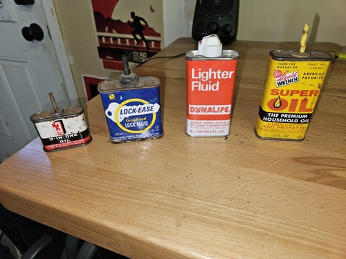 Lot vintage oil cans - vintage,