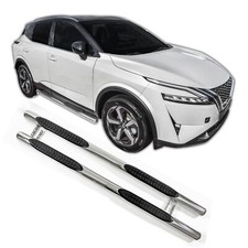 Side Bars Steps Protection Bars Running Boards For Nissan Qashqai 2021-Up Chrome